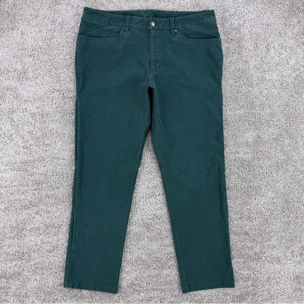 Lululemon ABC‎ Pant Classic Utilitech Men's 36 Green Jasper Abrasion-Resistant